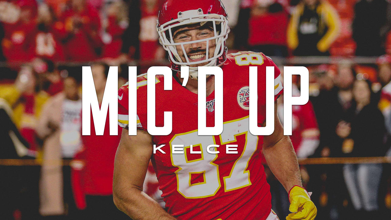 Kansas City Chiefs' Travis Kelce mic'd up at training camp practice