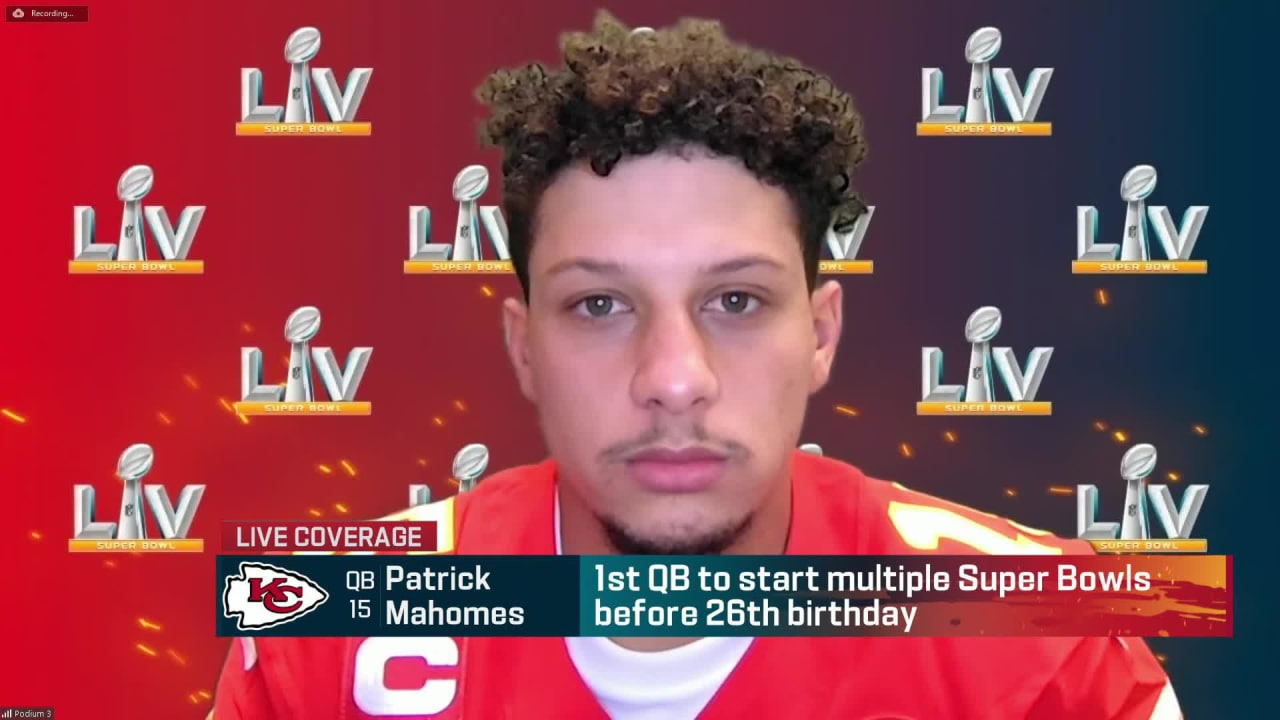 Andy Reid, Patrick Mahomes take the podium on Day 3 of Super Bowl week