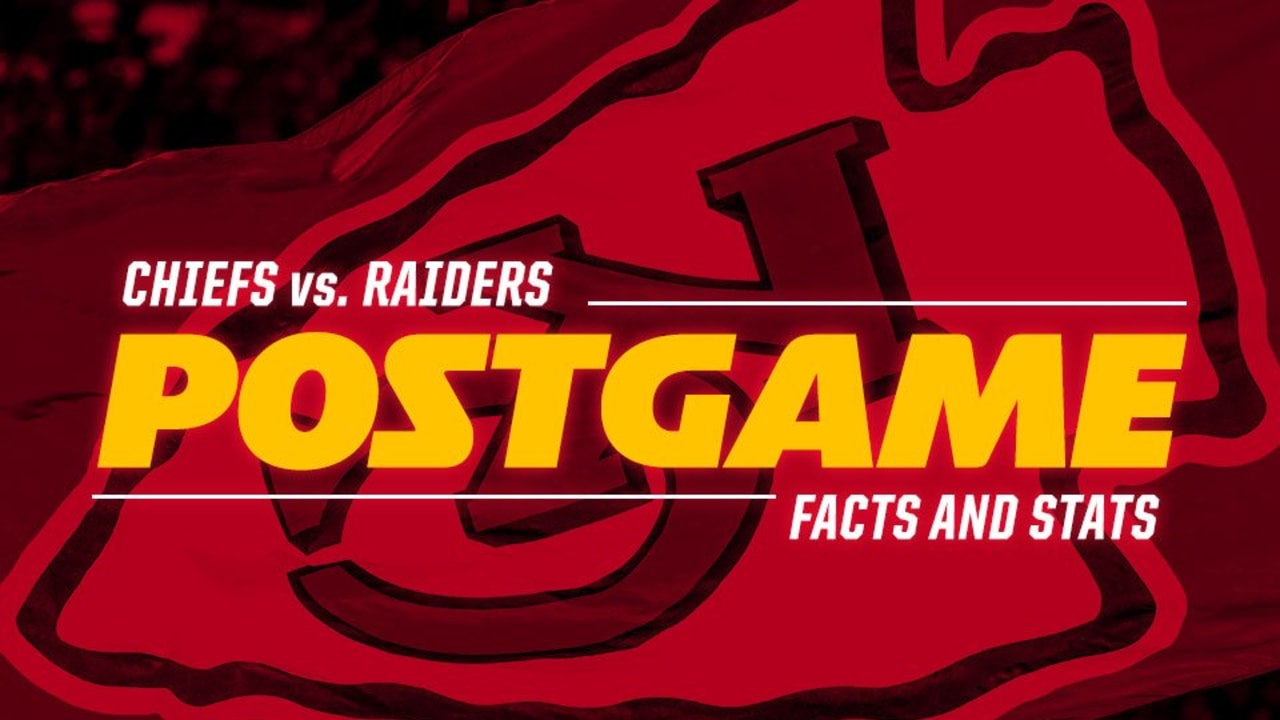 Photo Gallery: Chiefs vs. Raiders Postgame Facts and Stats