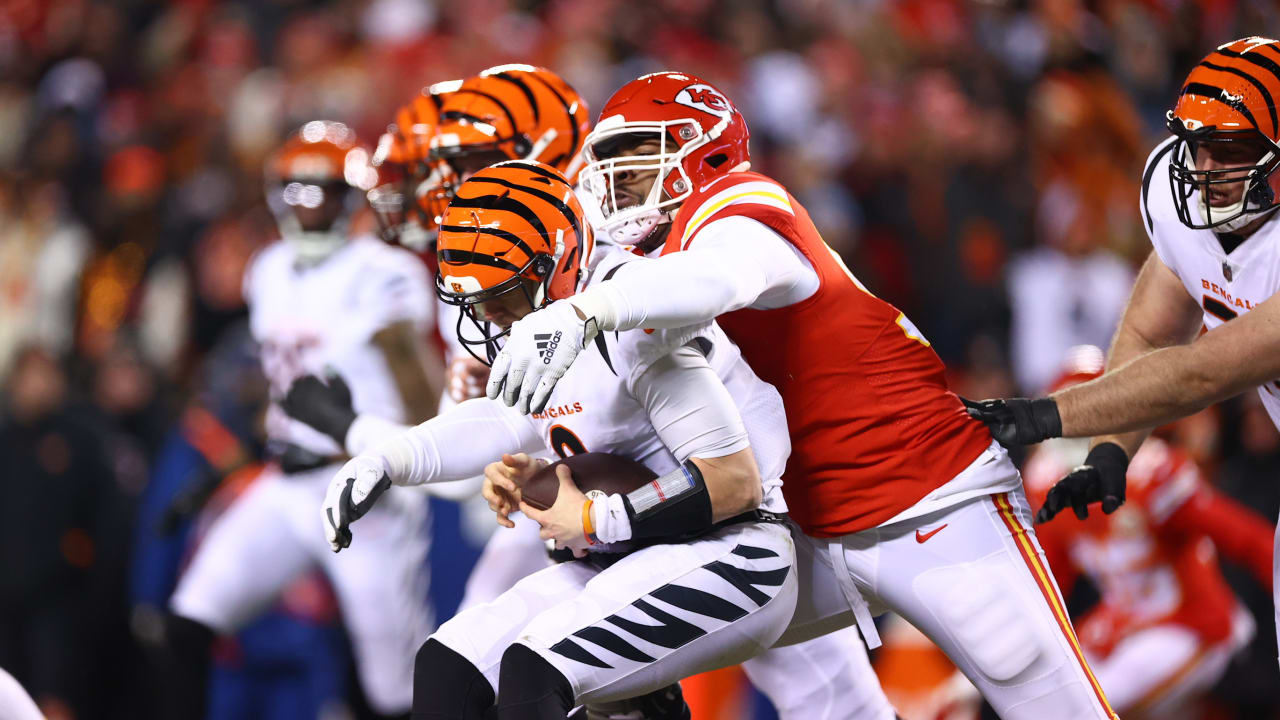 Chiefs DL Chris Jones got his Joe Burrow sacks vs. Bengals