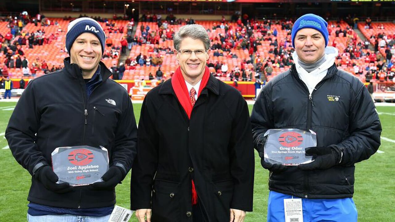 Chiefs Hosted the Kansas and Missouri Coaches and Teachers of the Year Before Sunday’s Game