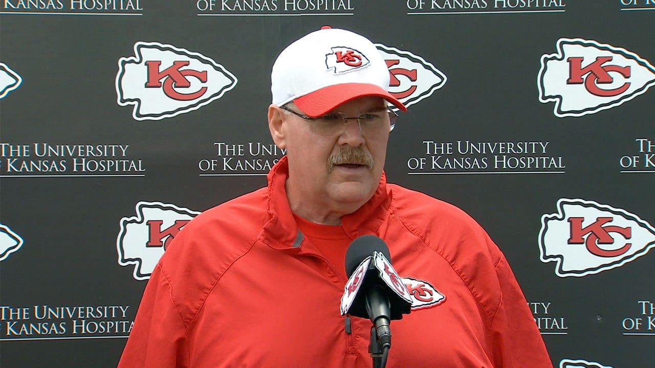 Andy Reid speaking at press conference