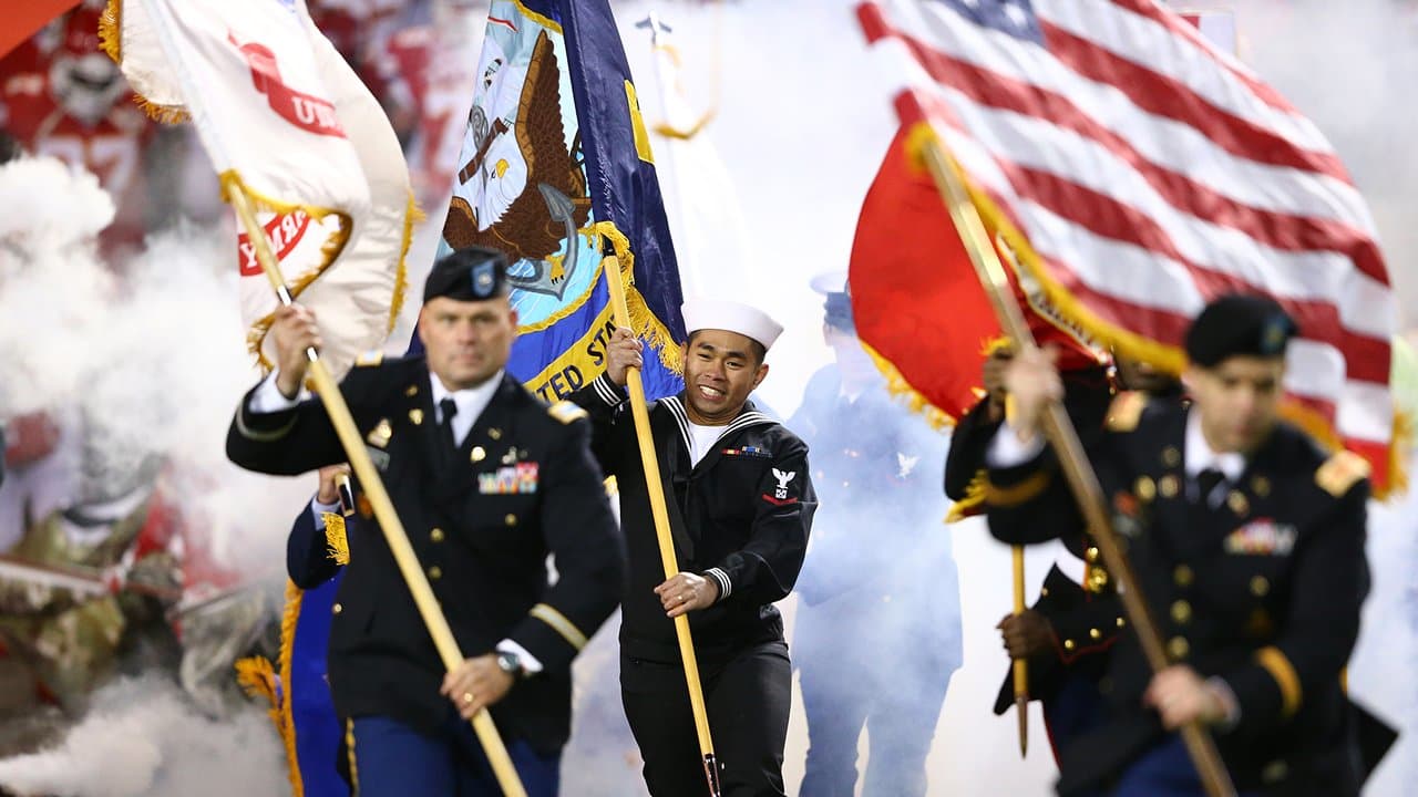 DVIDS - Images - Flag-holding Ceremony at Kansas City Chiefs Salute to  Service Game [Image 1 of 8]