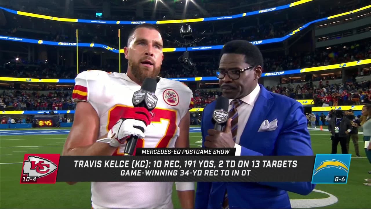 Chiefs' Travis Kelce has huge game, walk-off TD vs. Chargers