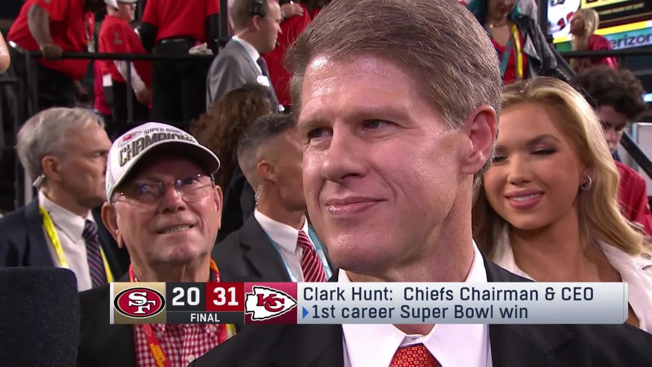 Clark Hunt Reacts to his Team's Super Bowl LIV Championship