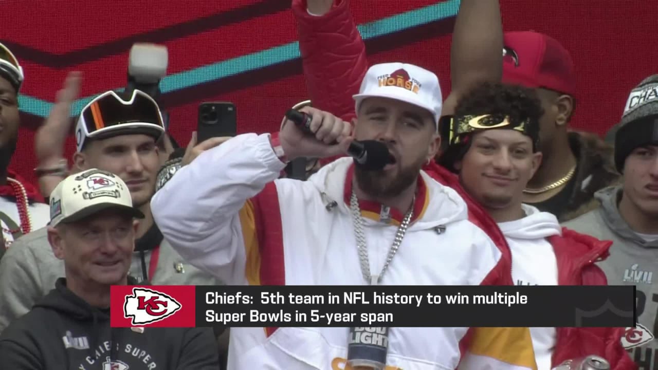 Travis Kelce gave epic speech at Chiefs' Super Bowl rally
