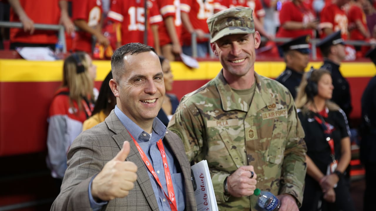 A Bucs helmet fit for a USA Military Veteran 