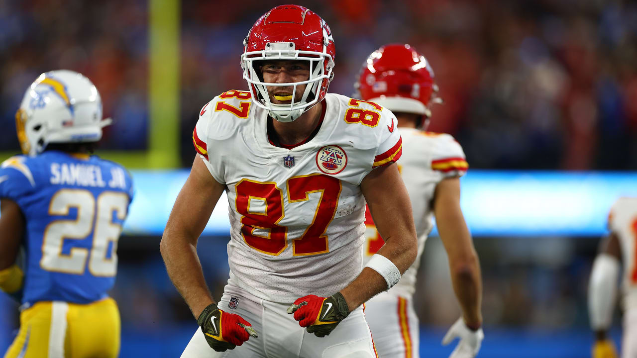 Kelce treble lifts Chiefs to crucial AFC West victory in seesawing clash  with Chargers