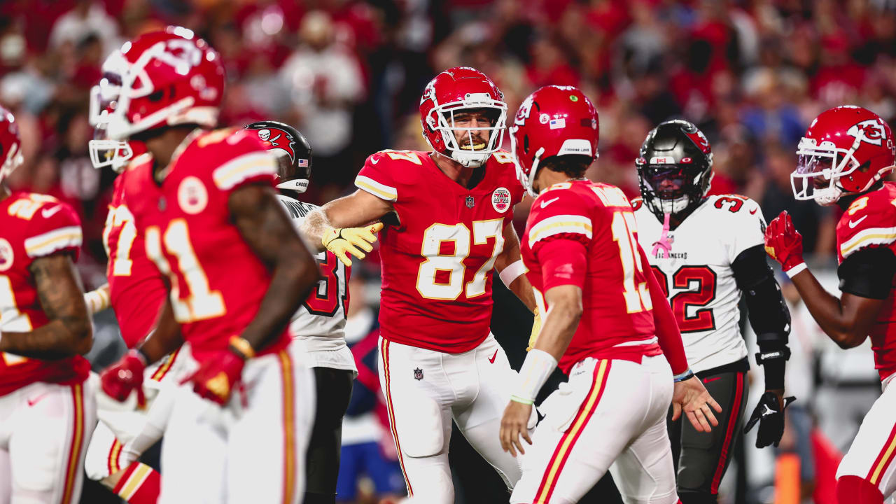 Kansas City Chiefs quarterback Patrick Mahomes' first pass of game