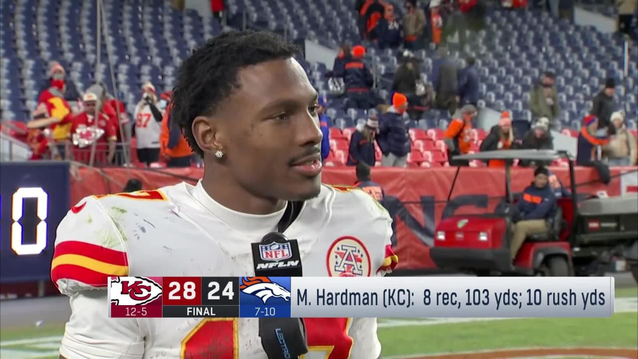 Mecole Hardman Reacts to Week 18 Win