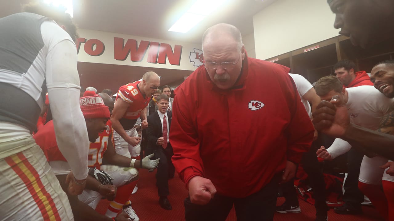 Postgame locker room celebration