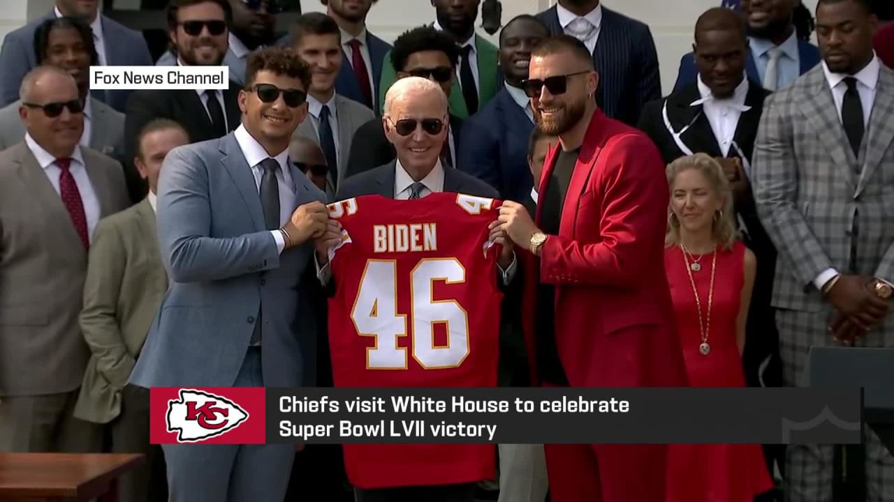 Kansas City Chiefs Visit White House to Celebrate Super Bowl LVII Victory