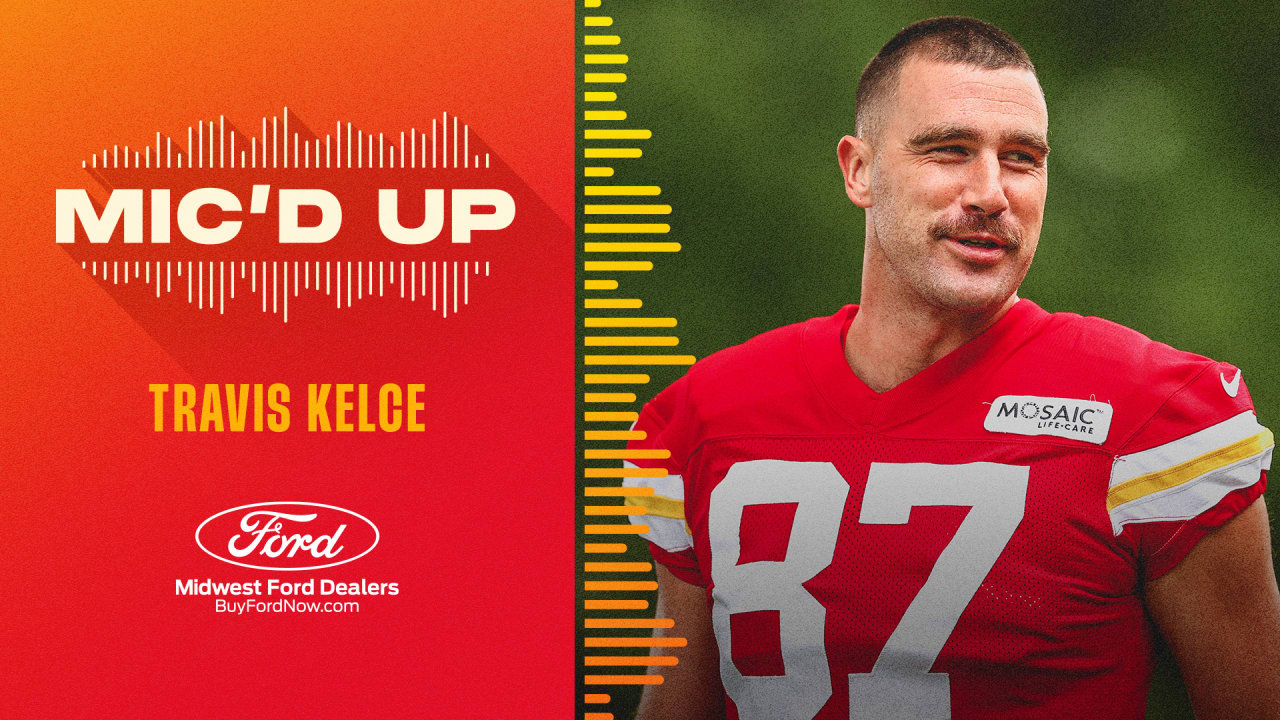 Travis Kelce Mic'd Up "Can I get some bubble wrap on my elbows