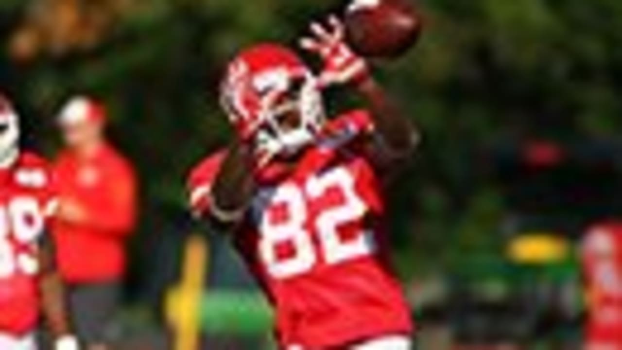 Kansas City Chiefs linebackers Justin Houston (50) and Tamba Hali (91) walk  between drills at NFL football t…