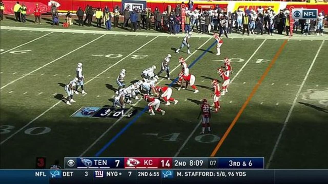 Dontari Poe strip sacks Marcus Mariota
