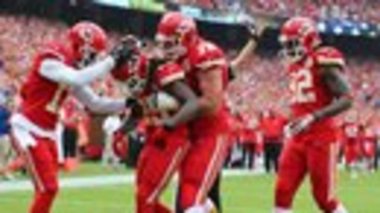 Eric Berry, September 15, 2013, Chiefs home opener. The Chiefs wore red  pants with red …