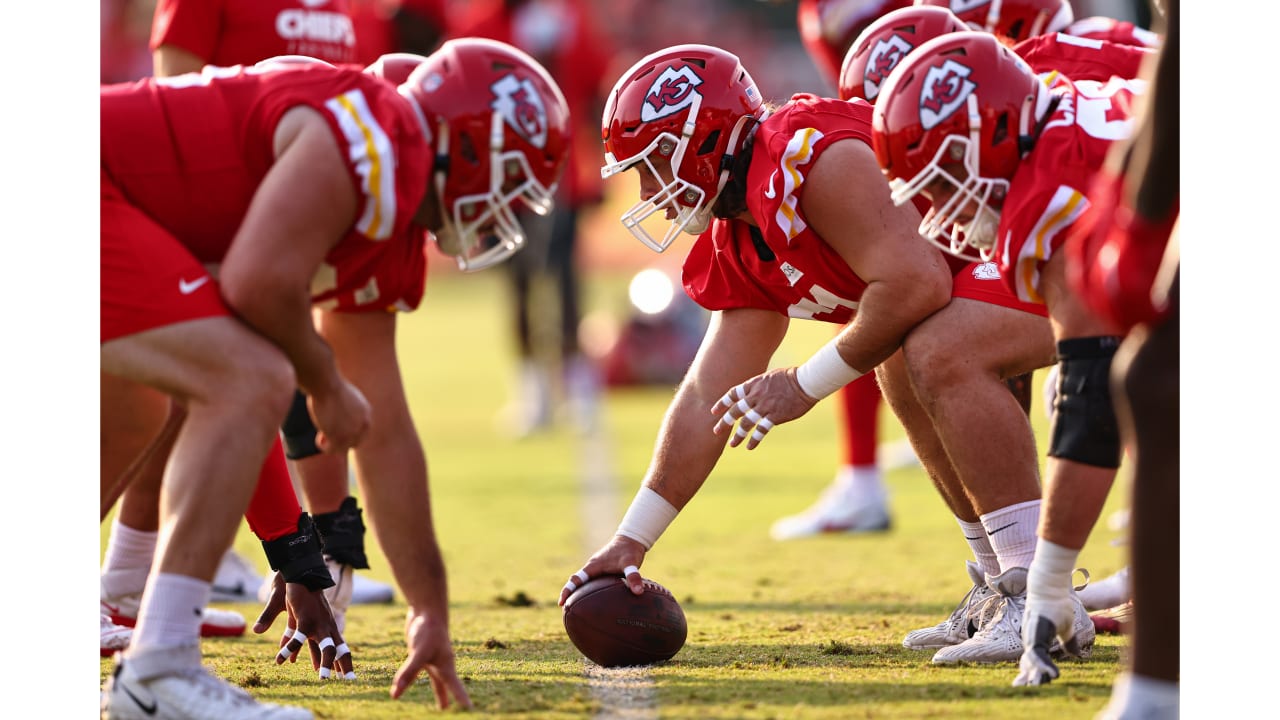 Kansas City Chiefs defensive tackle Chris Williams participates in a drill  during NFL football training camp Saturday, July 29, 2023, in St. Joseph,  Mo. (AP Photo/Charlie Riedel Stock Photo - Alamy