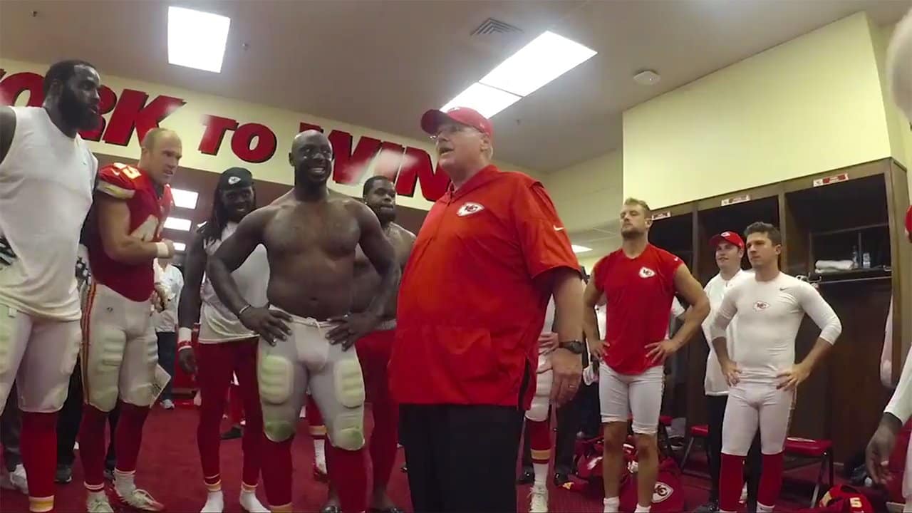 Chiefs Vs. Eagles: Postgame Locker Room Celebration