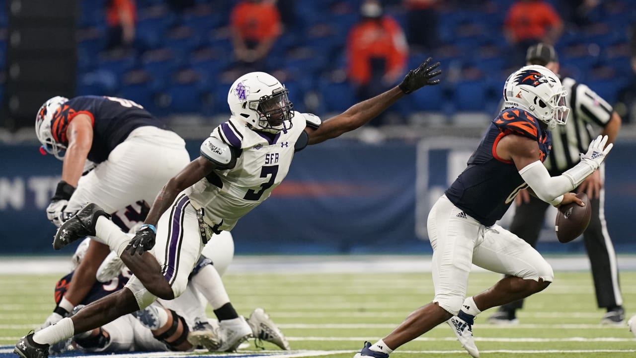 Instant analysis of Chiefs selecting SFA DE BJ Thompson at pick No