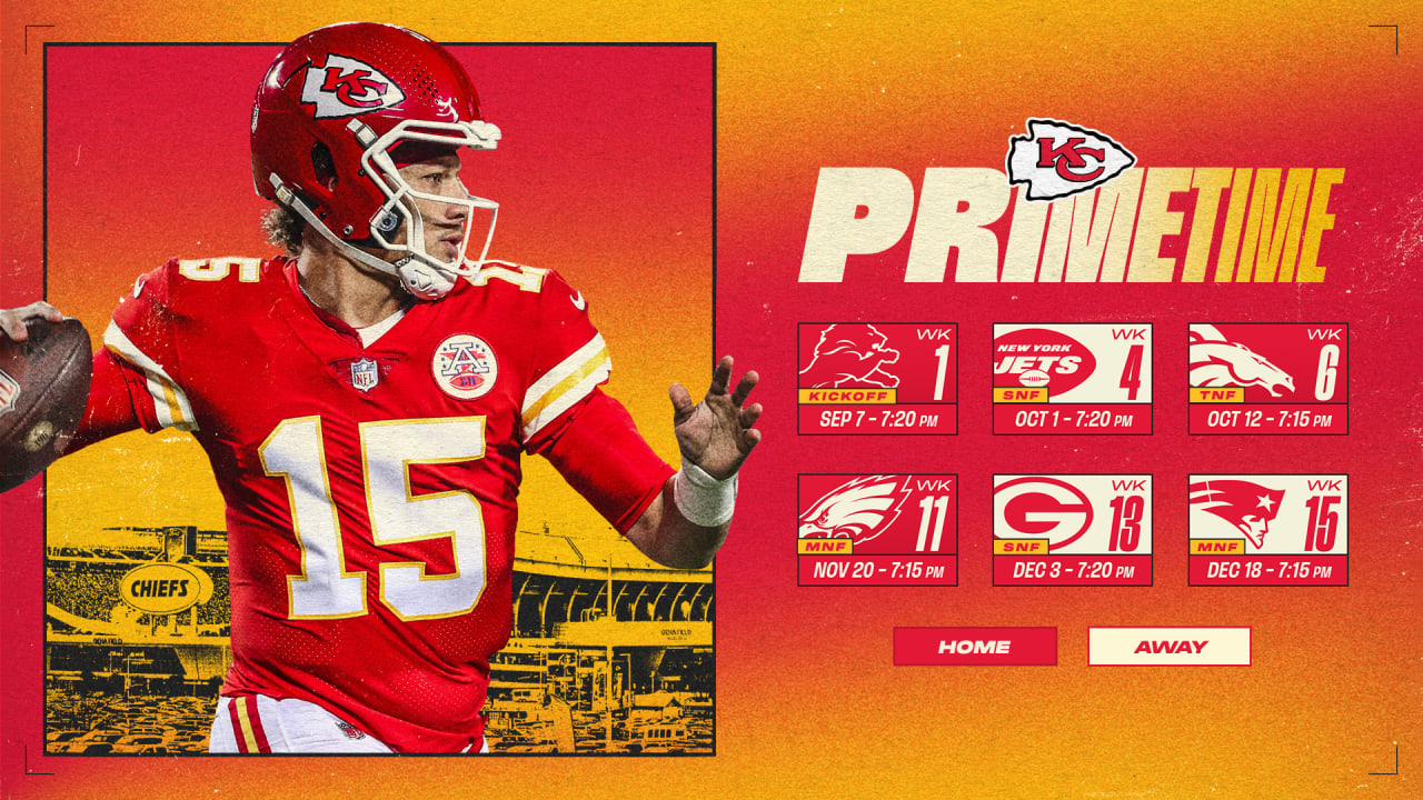 Chiefs to Play in Six Prime-Time Games in 2023