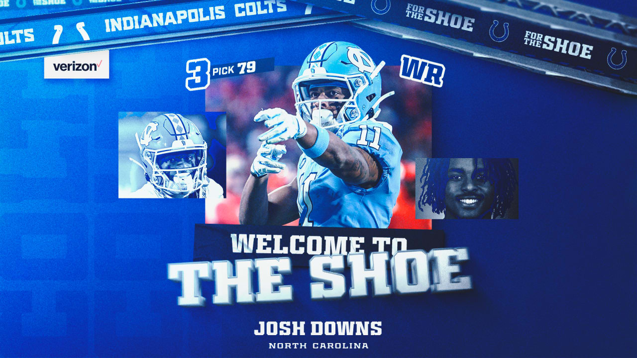 Colts select North Carolina WR Josh Downs with No. 79 overall pick in