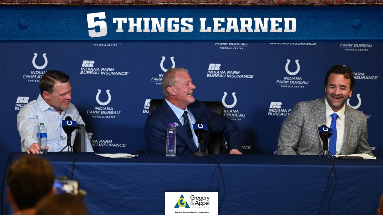 5 Things Learned: Why Jim Irsay, Chris Ballard Hired Jeff Saturday