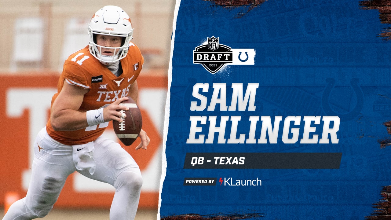 First Look Sam Ehlinger Selected 218th Overall By Colts