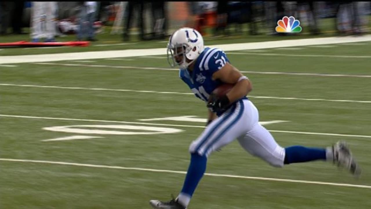 Cleveland Browns running back Terrance West (28) leaps in the air against  the Indianapolis Colts during an NFL football game on Sunday, Dec. 7, 2014,  in Cleveland. The Colts won 25-24. (Jeff