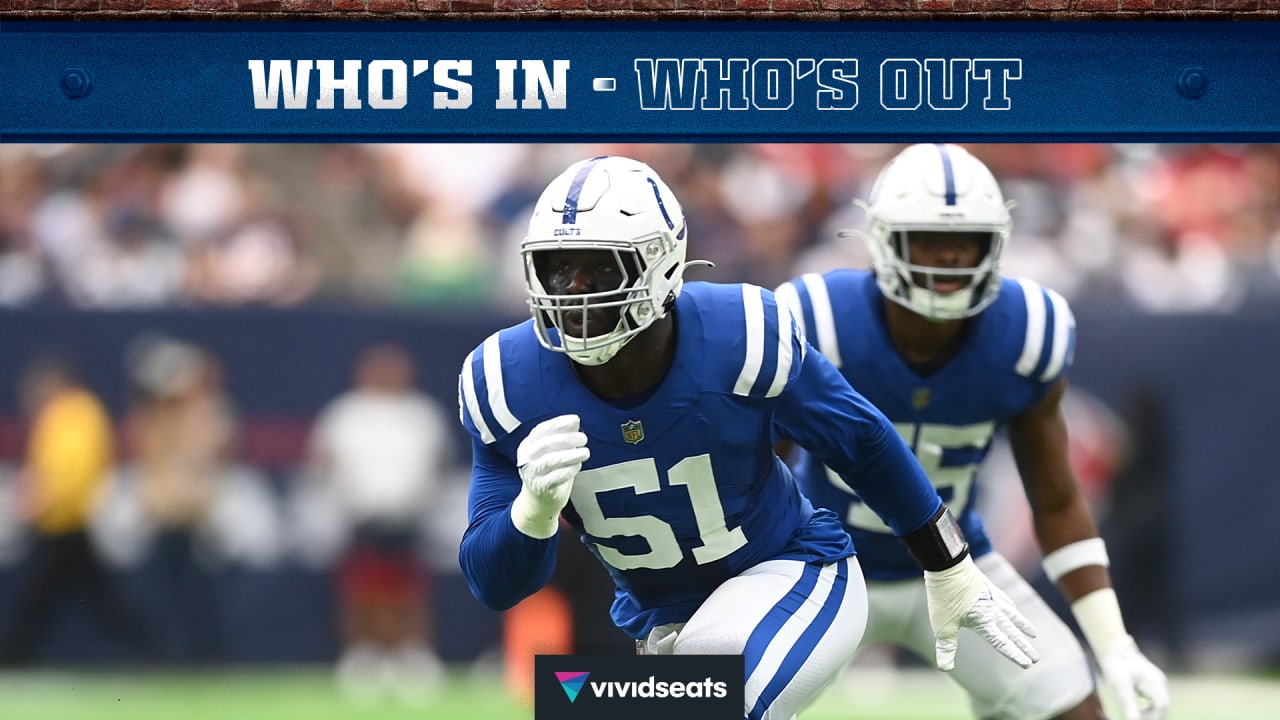 Indianapolis Colts vs. Tennessee Titans: Injury designations in Week 4