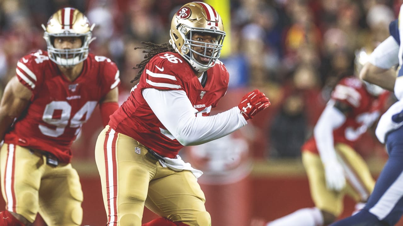 San Francisco 49ers running back Jeff Wilson Jr. (22) runs against the  Atlanta Falcons during the second half of an NFL football game in Santa  Clara, Calif., Sunday, Dec. 19, 2021. (AP