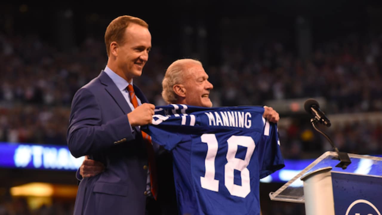 Peyton Manning's No. 18 Retired By Colts; Enters Ring Of Honor