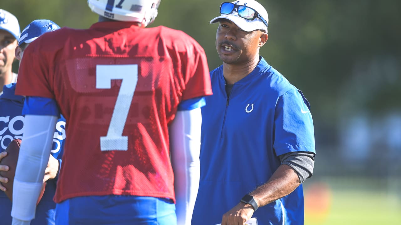 Colts assistant QB coach Marcus Brady is relentless