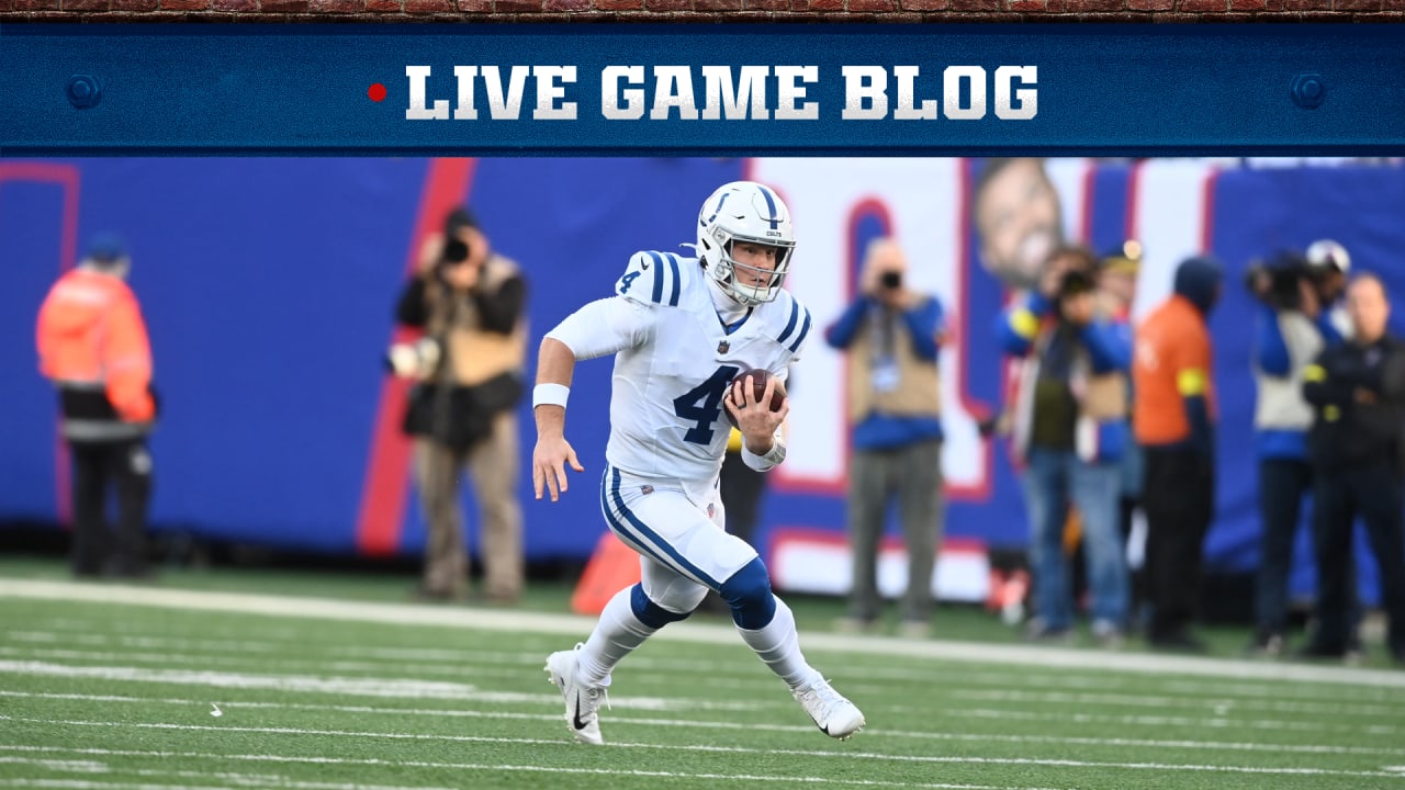 LIVE BLOG, Colts vs. Giants, Week 17