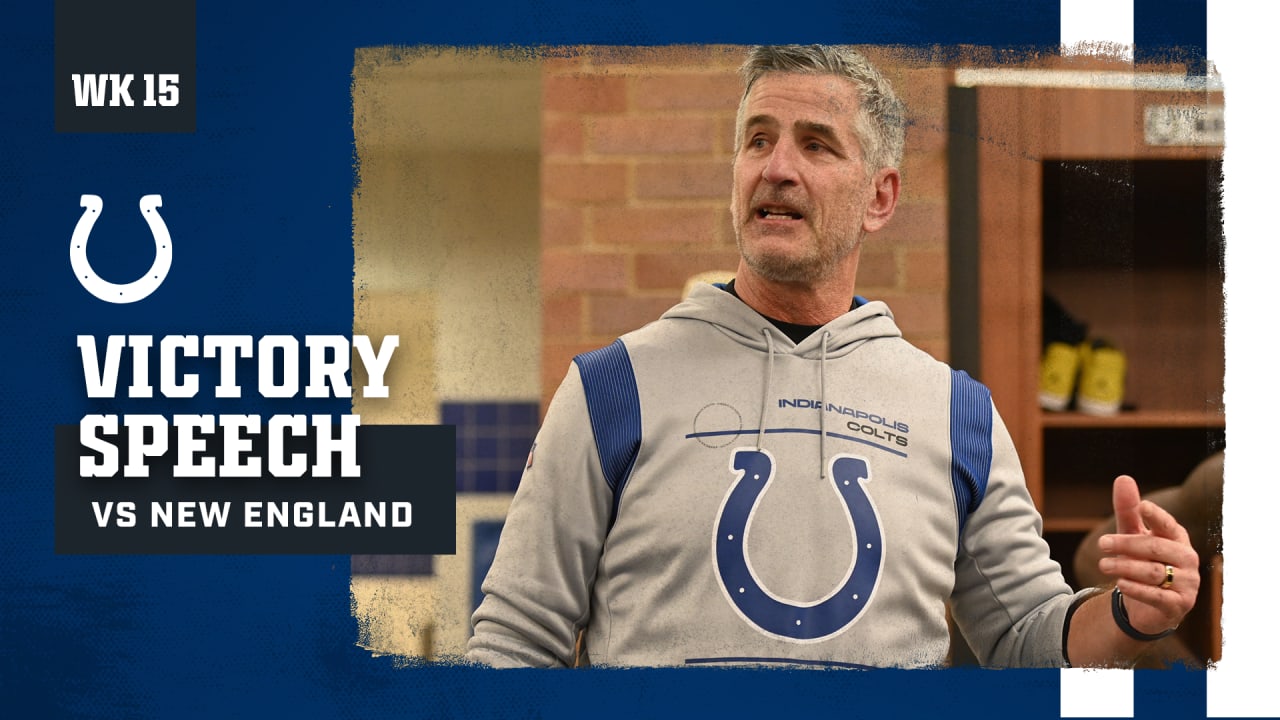 Victory Speech Colts vs. Patriots