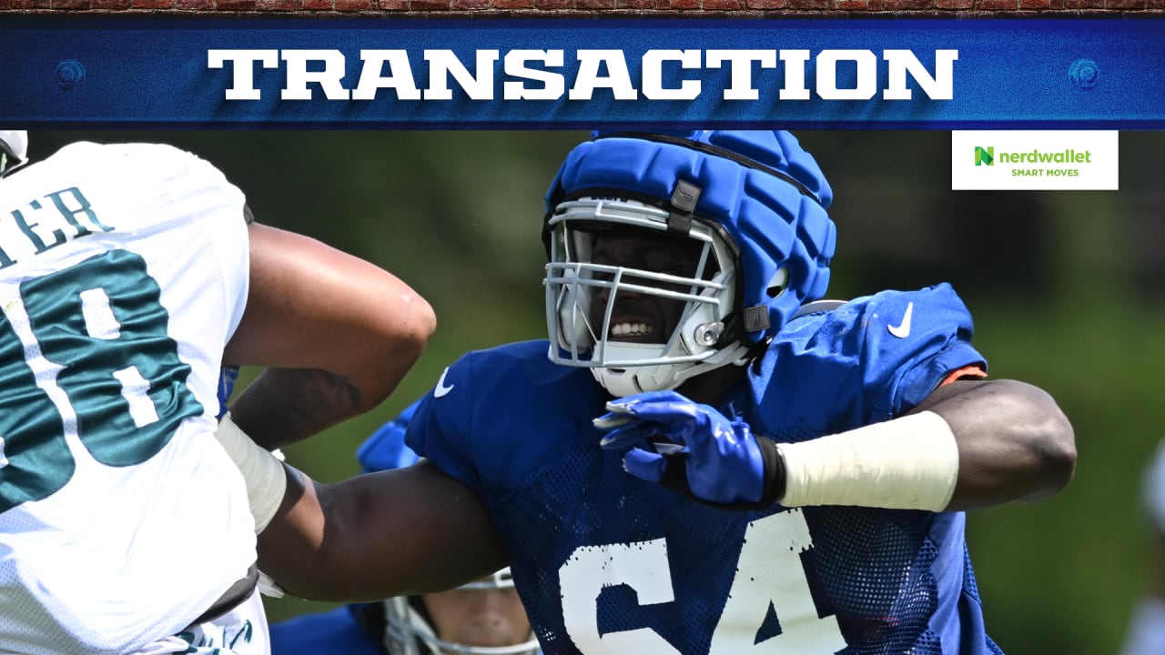 Colts sign G Arlington Hambright to the practice squad, release T Dan