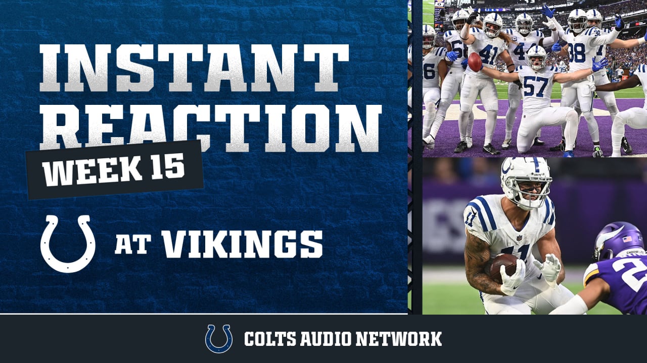 Instant Reaction: Colts at Vikings, Week 15