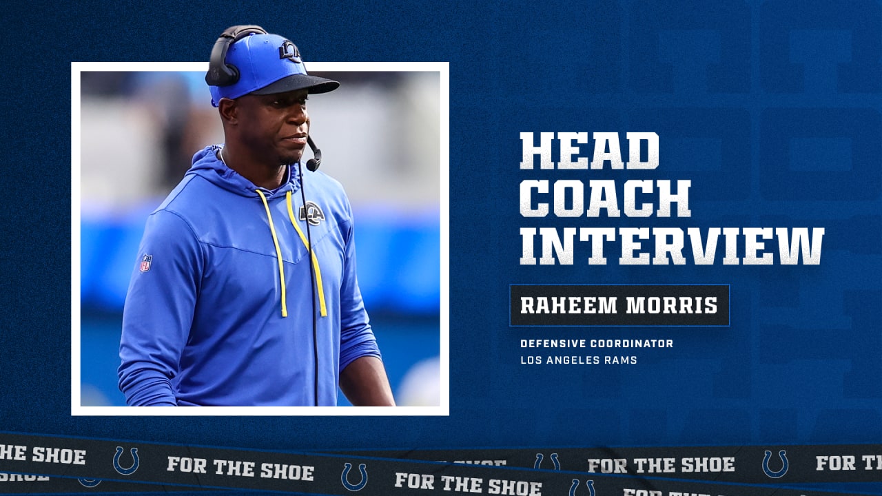 Colts Interview Los Angeles Rams Defensive Coordinator Raheem Morris