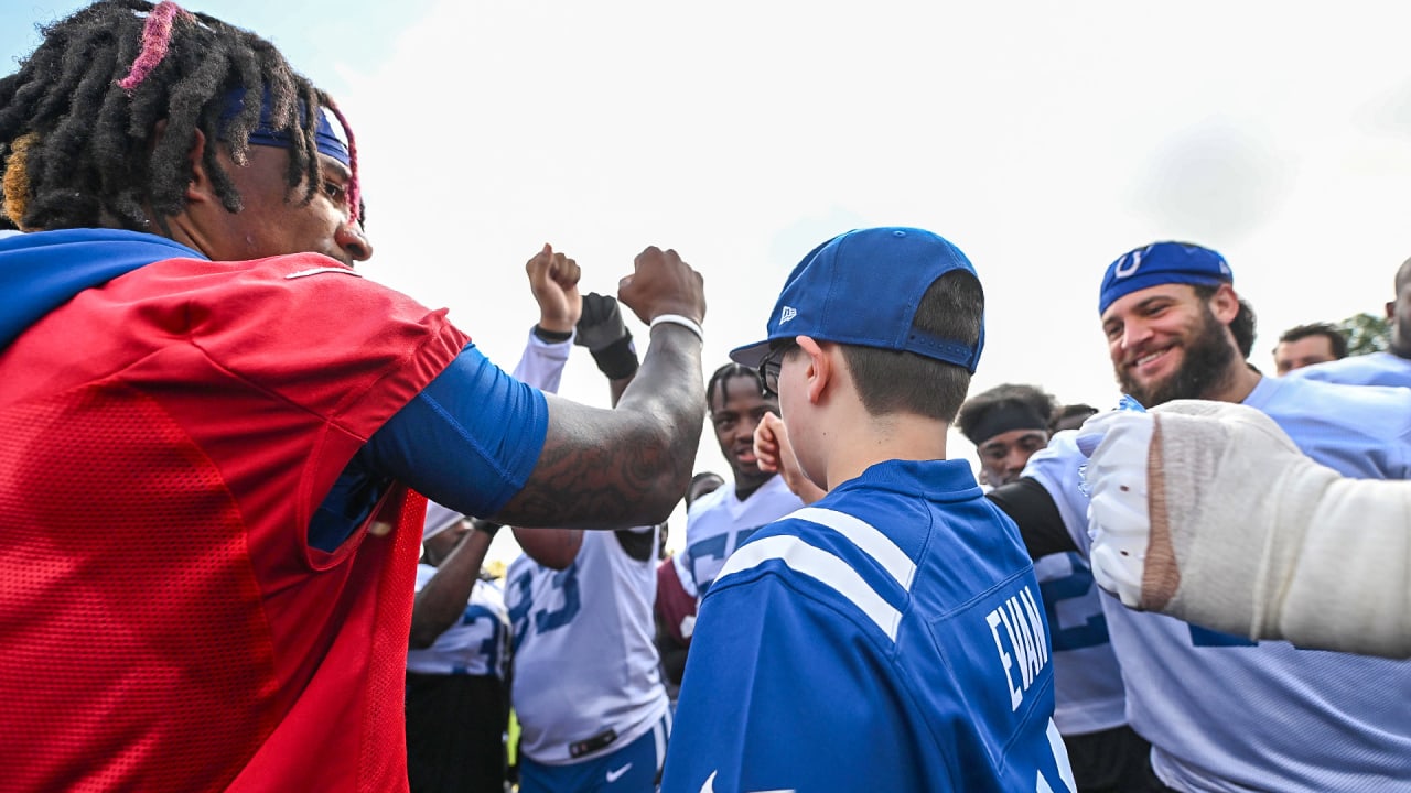 Make-A-Wish practice visit Evan Ritzi