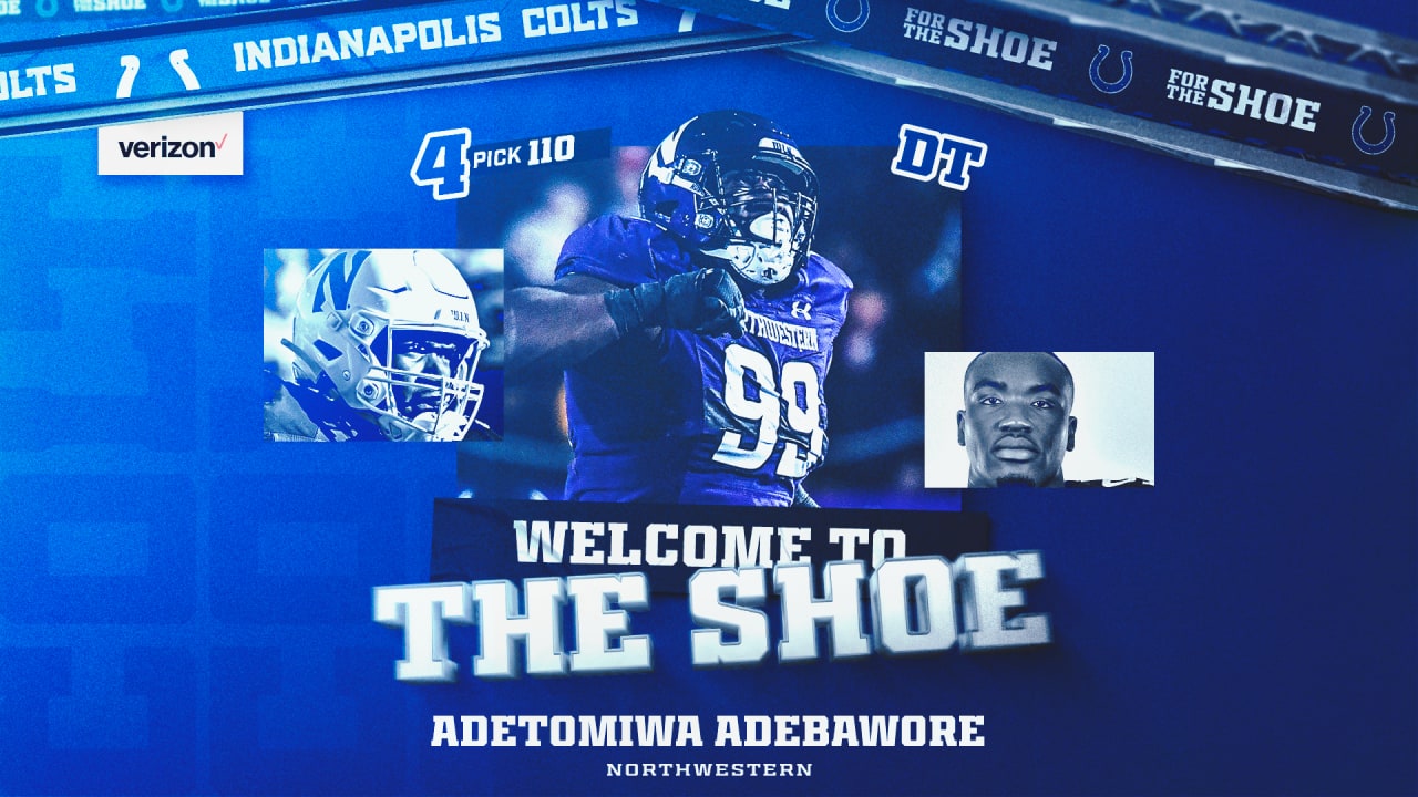 Colts select Northwestern DT Adetomiwa Adebawore with No. 110 pick