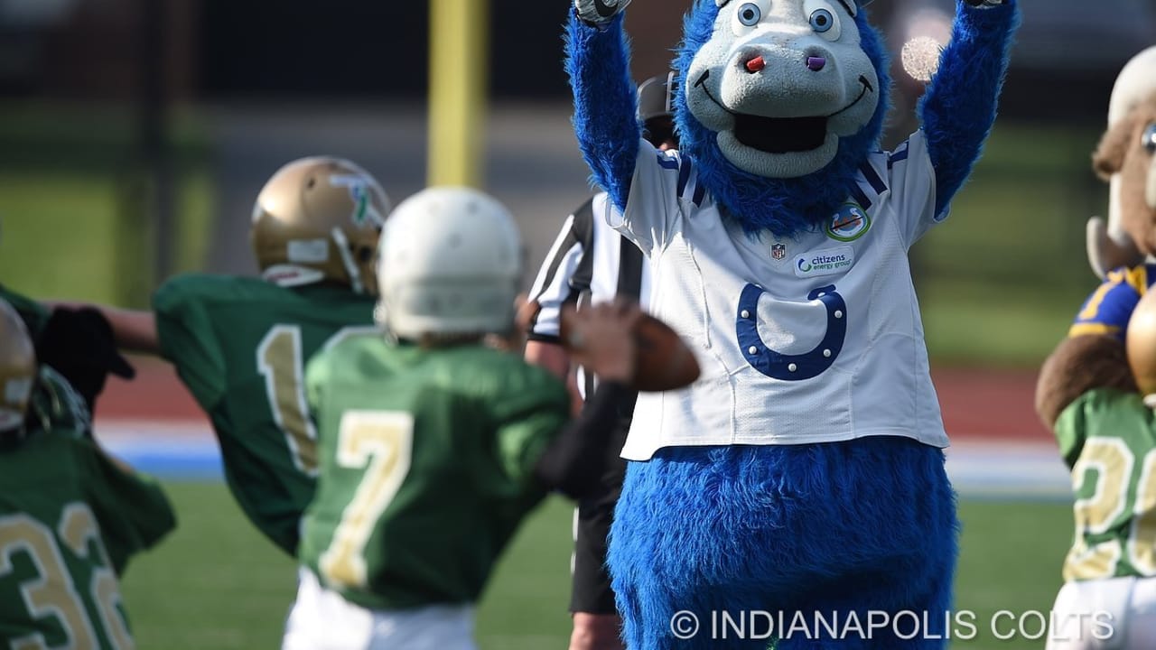 Pee Wee football team vs. mascots 