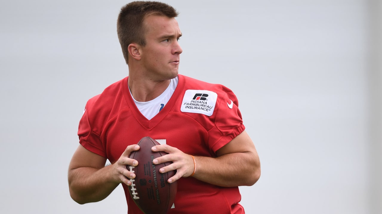 2021 NFL Draft: Quarterback Sam Ehlinger talks to the media after being  selected 218th overall by the Indianapolis Colts in the 2021 NFL Draft