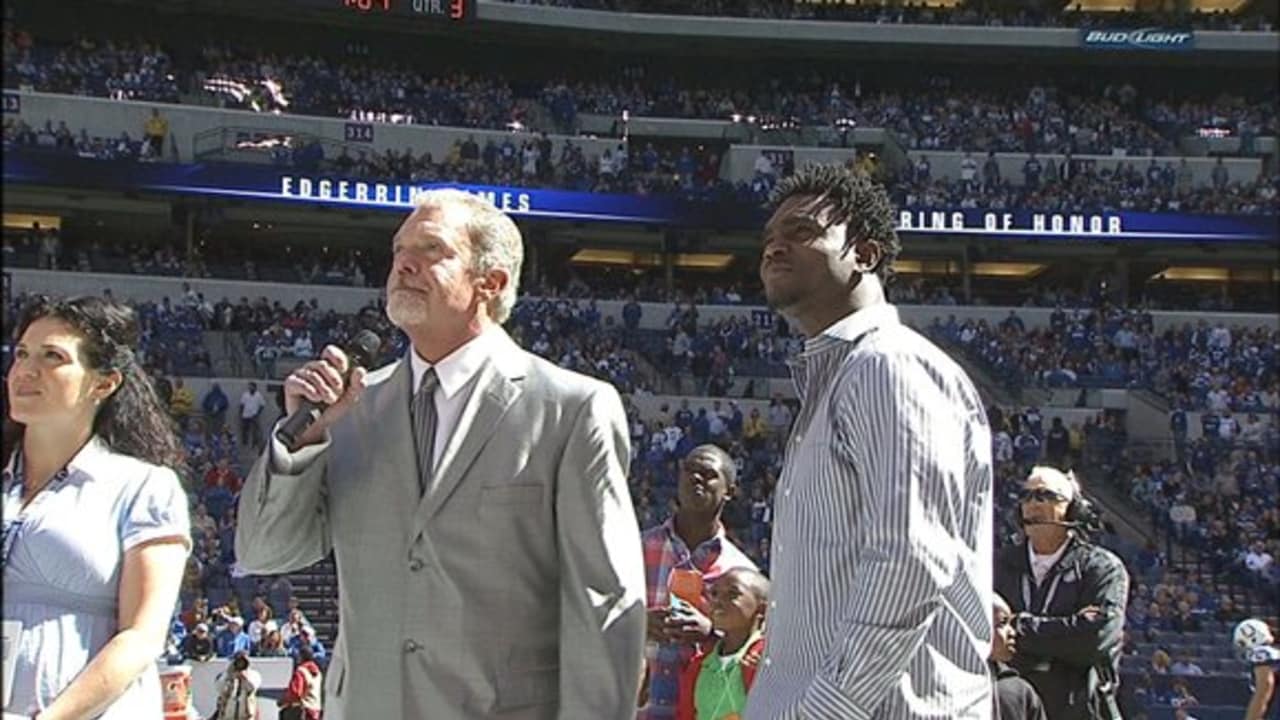 Edgerrin James Ring of Honor Induction Ceremony