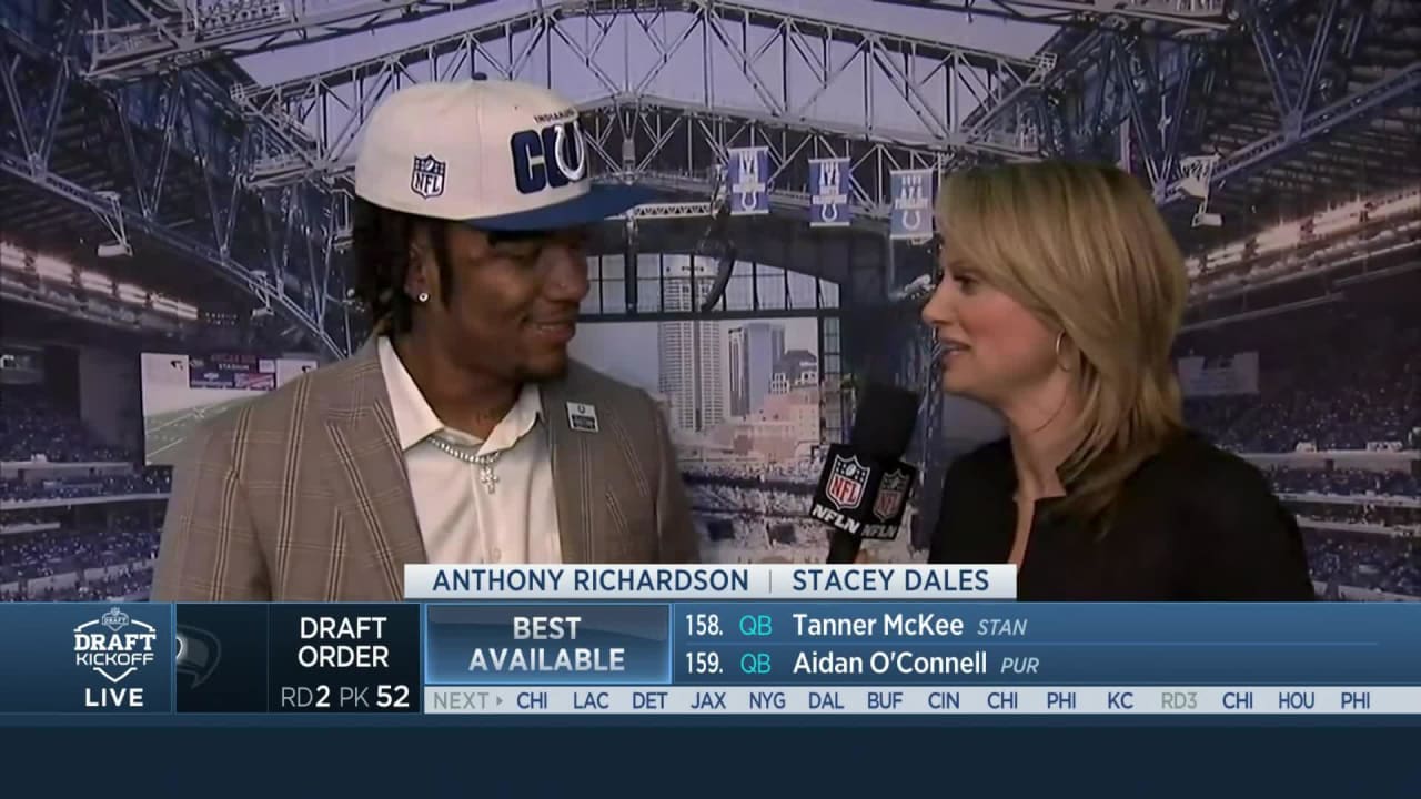 Exclusive: Anthony Richardson talks to Stacey Dales about being drafted by  Colts at No. 4 overall