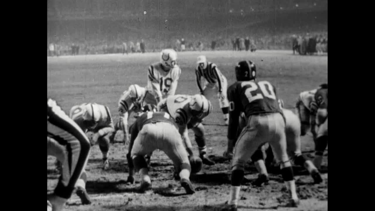 Greatest Game Ever Played Johnny Unitas Baltimore Colts 1958 Championship Game Photo 11x14 Framed & Matted 8X10 PHOTO