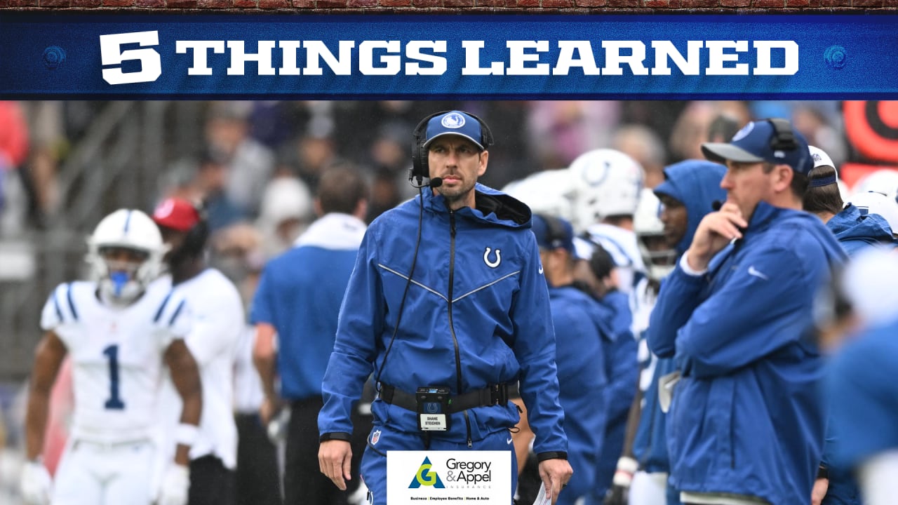 5 Colts Things Learned, Week 3: Shane Steichen's vision gets reinforced,  2023 free agents step up, defense shuts down Lamar Jackson, Ravens late
