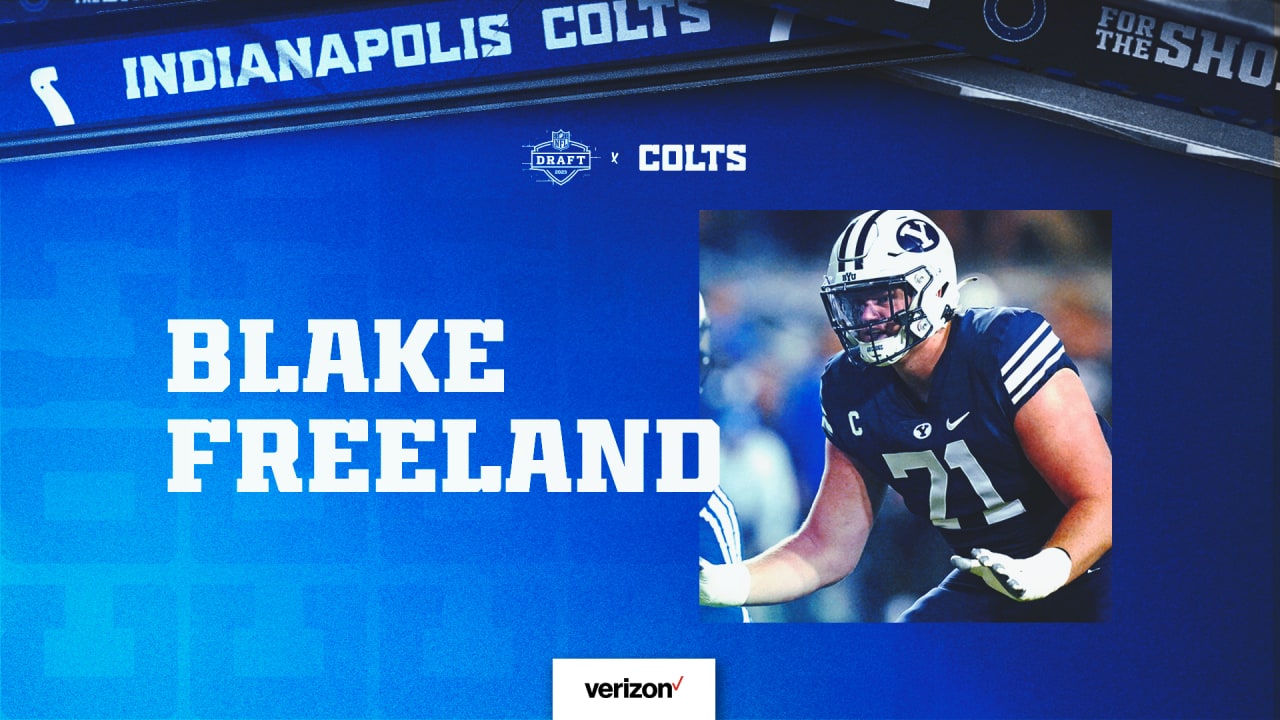 Indianapolis Colts draft Blake Freeland in fourth round of NFL Draft - BYU  Athletics - Official Athletics Website - BYU Cougars