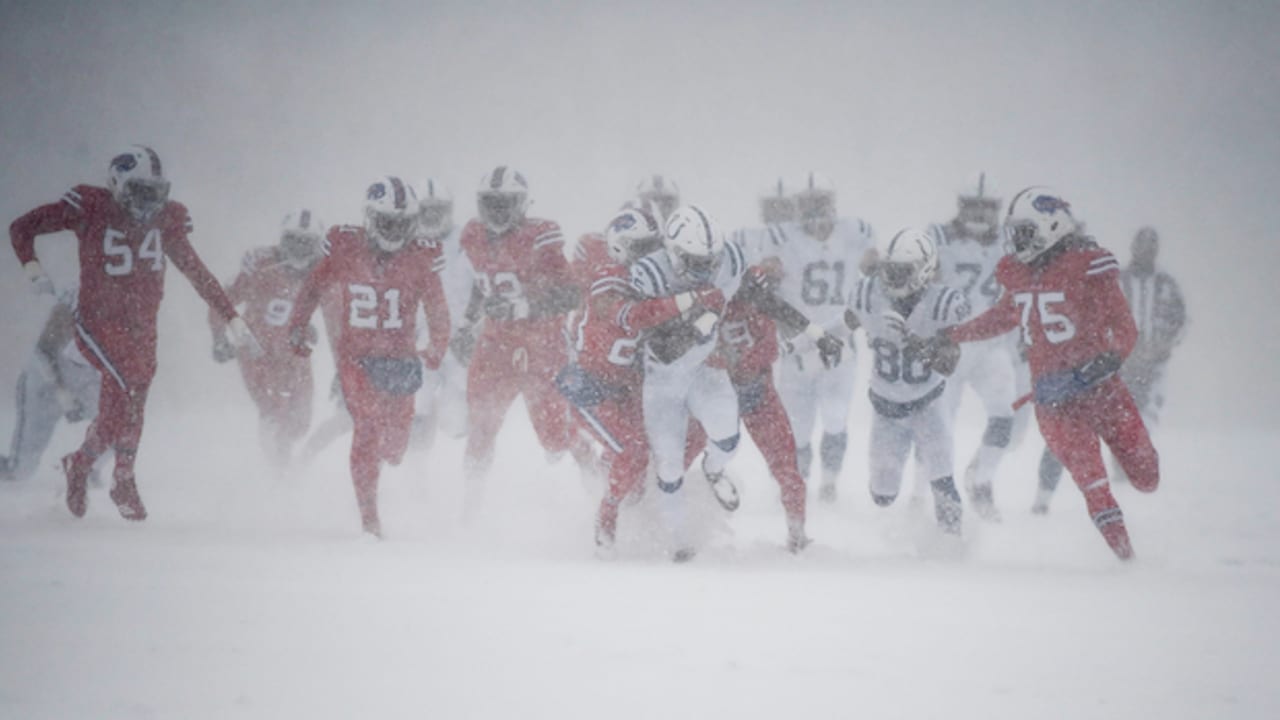 Bills and Colts Play in a Whiteout After Snow Takes Over Stadium