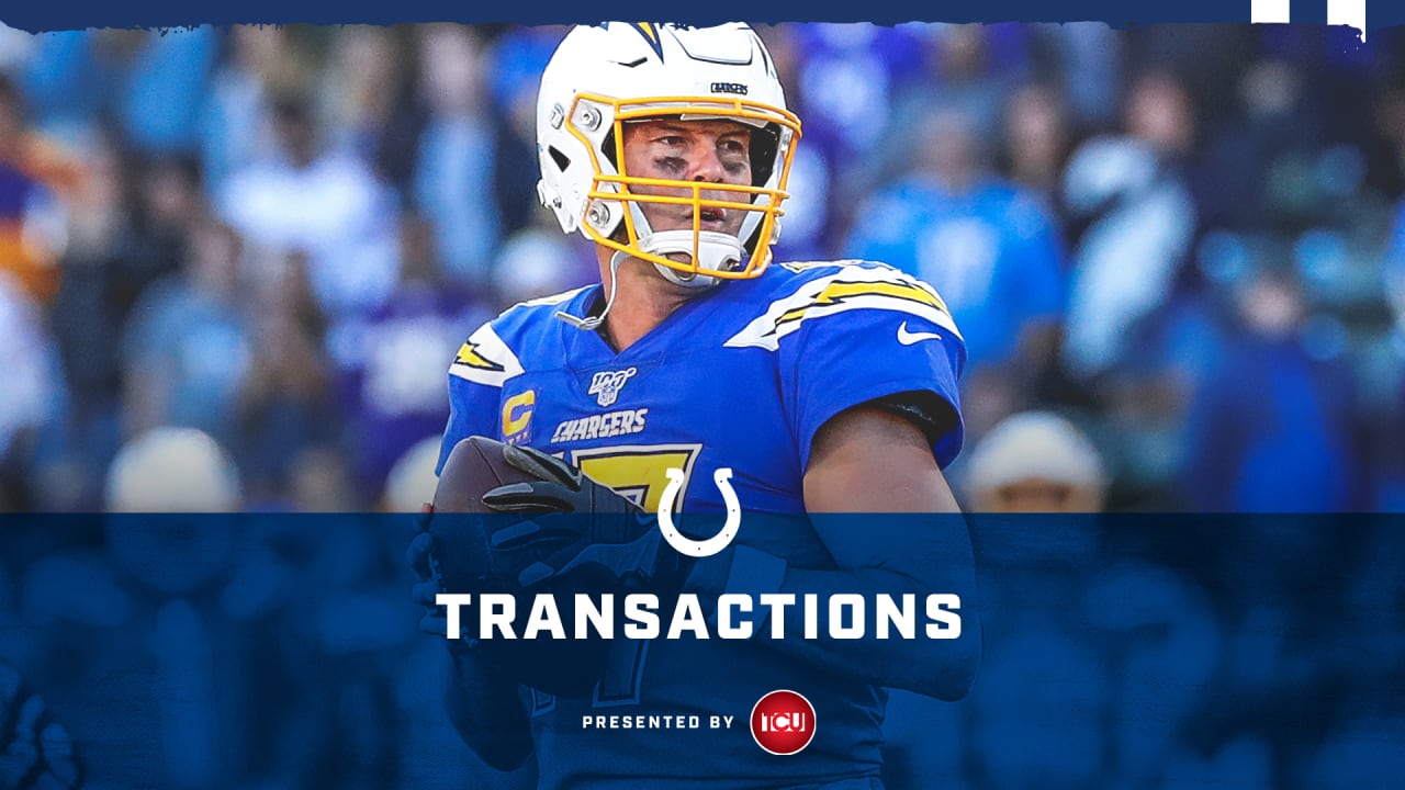 The Indianapolis Colts sign free agent quarterback Philip Rivers