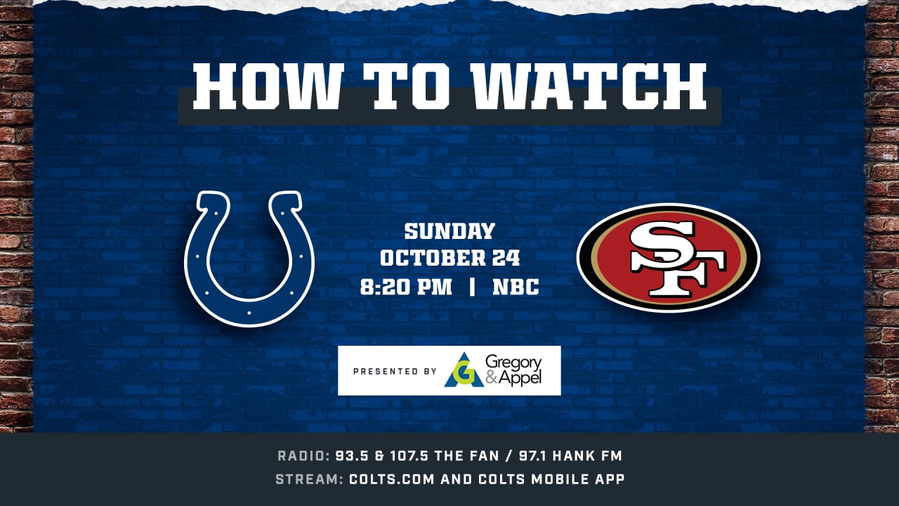 49ers-Colts: How to watch and stream online