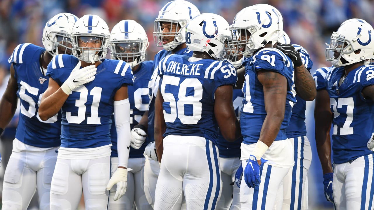 Indianapolis Colts running back Aca'Cedric Ware (38) during NFL football preseason  game action between the